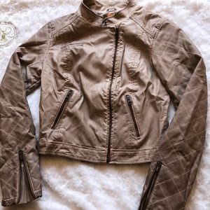 Free people vegan leather jacket